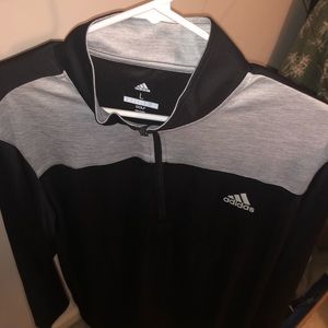 Grey & Black Adidas Golf Pullover